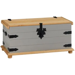 Idimex Mexico Möbel Truhe Tequila , Holz , Kiefer , Vintage , 92x50x45 cm , FSC Mix , Esszimmer, Bänke, Sitzbänke