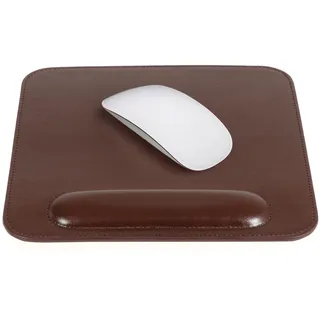 Londo Leder Mauspad mit Handgelenkauflage – rutschfeste Unterseite, Glatte Oberfläche, Ergonomisches Design