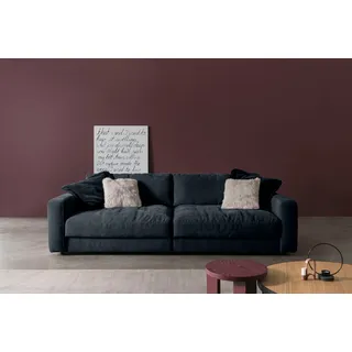 BETYPE Big-Sofa »Be Comfy«, legerer Sitzkomfort, wahlweise mit manueller Sitztiefenverstellung, blau