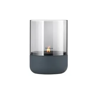 BLOMUS Windlicht Calma Stein, Marmor, Granit Grau Dunkelgrau S (Small)