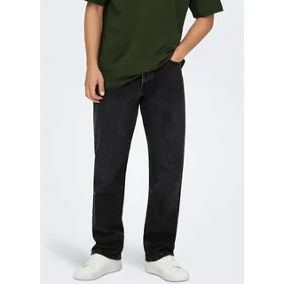 Only & Sons Straight-Jeans schwarz 31/34