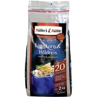 Müllers Mühle Langkorn und Wildreis herzhaft nussig würzig 2000g