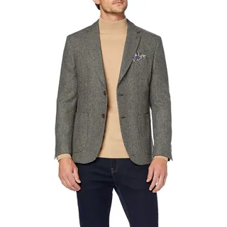 Pierre Cardin Herren Smart Casual Sakko Michel3 Voyage Travelsakko Blazer, Beige (Macadamia 7820), (Herstellergröße: 26)