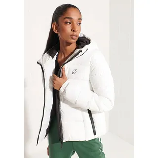 Superdry Steppjacke »HOODED SPIRIT SPORTS PUFFER«, mit Kapuze, aus wasserabweisendem Material, weiß