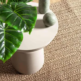 vidaXL Teppich 120x170 cm Jute-Optik Innen und Außen - Braun