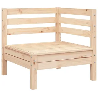 vidaXL Garten-Ecksofa Massivholz Kiefer - Braun