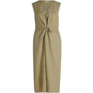 Sommerkleid CARTOON "Leinenkleid mit Cut-Outs", Damen, Gr. 40, EURO, beige (elm), 100% Leinen LI., Kleider Sommerkleid
