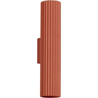 Wandleuchte KARBON 30 roter Ocker 2xGU10 10W Aluminium 30x8.5x6.5cm Sollux Lighting - Rot