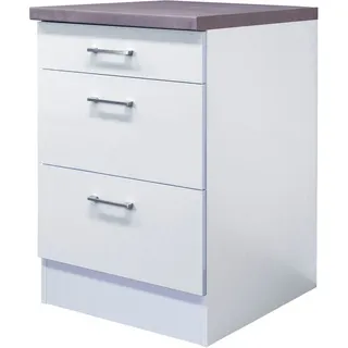 Flex-Well Unterschrank Lucca 60 x 85 x 60 cm Weiß
