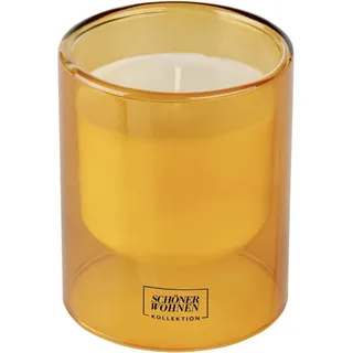 Schöner Wohnen Duftkerze L Vanilla im Glas Orange Ø 9 cm x 11 cm