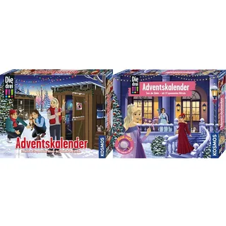 KOSMOS Set aus Die drei !!! Adventskalender 2026, Tanz der Diebe + KOSMOS Die drei !!! Adventskalender, Geheimnis im Tierheim