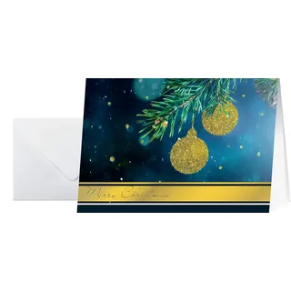 Sigel Sigel, Grusskarte | Briefpapier, Weihnachtskarte Golden Glitter, A6, 10 Stück (1 Stk.)