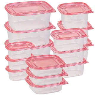 Rosenstein & Söhne Gefrierdosen Set: 30-teiliges Frischhaltedosen-Set BASIC, BPA-frei (15 Dosen) (Gefrierdosen BPA frei, stapelbar, Camping Geschirr)