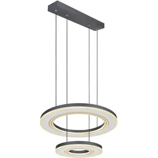 GLOBO Hängeleuchte 1-flg. 120 cm rund Schwarz/Weiß