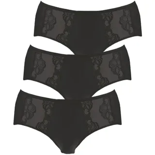 NINA VON C. »3er Pack Damen Hüftslip Slipboutique« Spar-Pack, schwarz,