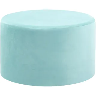 Beliani Pouf MILLEN Samtstoff Mintgrün