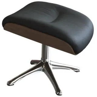 flexlux Fußhocker Clement Leder 44 x 40 x 35 cm Schwarz