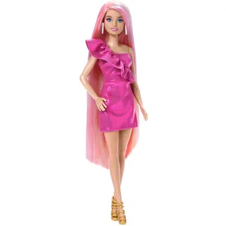 Mattel Barbie Fun & Fancy-Haar mit extralangem blondem Haar (JDC85)