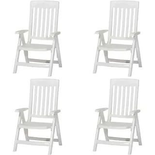 sieger Gartensessel »Palma« Set, 4 Stk. tlg., weiß