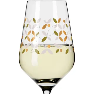 HERZKRISTALL WEIßWEINGLAS #9 VON CHRISTINE KORDES - Grau, Grün, Schwarz