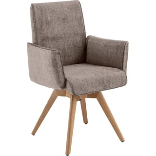 K+W Komfort & Wohnen Drehstuhl Massivholz braun