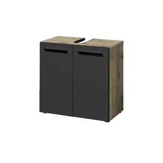 BASIC by Balculina Waschbeckenunterschrank »Vista BxHxT 60x62x31« 1 Stk. tlg. Breite 60cm, Kunststoffgriffe, Made in Europa