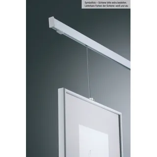 Bilderrahmen-Set GARESA "Bilderaufhängung" Gr. 1, grau (aluminiumfarben), 7 kg, Aluminium, Bilderrahmen, Bilderrahmen-Set, Bilderaufhängung für Bilderschiene 300 - Aluschiene "300"