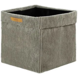 lycce Aufbewahrungskorb Faltbare Aufbewahrungsbox Cord 1P 33 x 33 x 31 cm braun/schwarz
