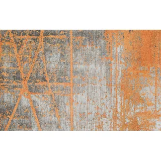 Rustic 110 x 175 cm grau/orange