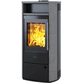 FireFix Kleining Kaminofen Dublin mit Natursteinverkleidung 6 KW EEK: A+