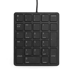 Qisan Numeric Keypad Wired Numpad 26 Tasten Tragbare Tastatur USB Externe Mini Slim Tastatur Magicforce-Black
