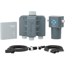 LinkTap Q1 Drahtlose Bewässerungscomputer - Erfordert Gateway - 4 Separate Zonen, Ersetzt 4 G2S Smart-Bewässerungsuhren, 4 Integrierte Wassermengenzähler, Verwenden