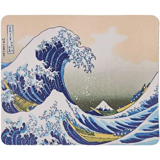 TRIXES Mauspad mit Motiv 'Die große Welle vor Kanagawa' von Katsushika Hokusai Mausmatte 21,6 cm x 17,8 cm