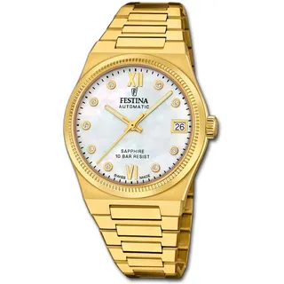 Festina Damenuhr Edelstahl gold Festina Swiss made Armbanduhr UF20033/1