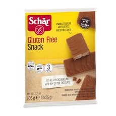 Schär Snack Waffeln mit Schokolade umhüllt glutenfrei