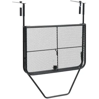 vidaXL Balkontisch 60 x 40 cm Schwarz