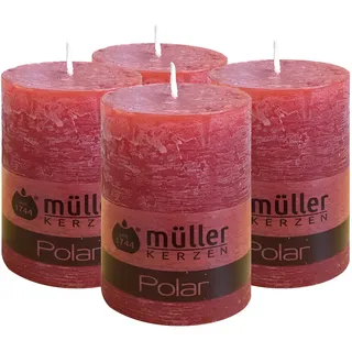 seit 1744 müller kerzen Polar Stumpenkerzen 100/68 mm rot