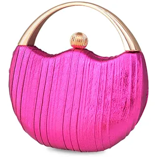CORIOS Damen Abendtasche Glitzer Henkeltasche Funkelnd Clutch Tasche Hochzeit Brautbörse Schultertasche Glänzend Umhängetasche Cocktail Party Abschlussball Tasche für Frauen Rose