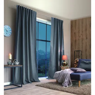 HOMEbasics Eskimo Wärmeschutzvorhang Ösen 175 x 175 cm Grau