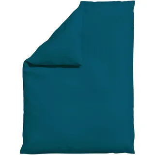 Schlafgut Bettdeckenbezug , Petrol , Textil , Uni , 155x220 cm , Textiles Vertrauen - Oeko-Tex®, AZO-frei, Bsci, Oeko-Tex® Standard 100, Oeko-Tex® Made IN Green , pflegeleicht, atmungsaktiv, bügelleicht, schadstoffgeprüft, weiche und anschmiegsame Oberfläche, bio , Heimtextilien, Bettwäsche & Leintücher, Bettwäsche, Jersey-Bettwäsche