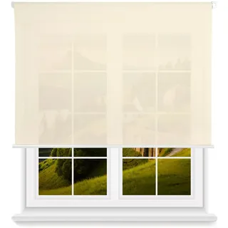 Wellhome Polyester Lichtdurchlässiger Rollo, 140 x 250 cm - Beige - One Size