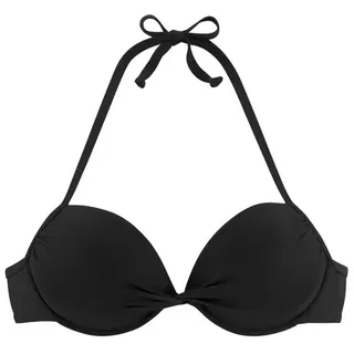LASCANA Push-Up-Bikini-Top Damen schwarz Gr.34 Cup C