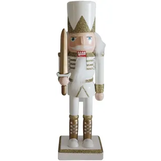 Mobili Rebecca Nussknacker Dekofigur 25 cm , Holz , 6.5x25x7.5 cm , Dekoration, Weihnachtsdekoration