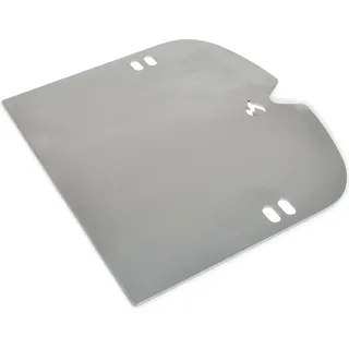 Edelstahl Grillplatte | Plancha passend für Weber Traveler - ersetzt eine Grillrosthälfte - extra massiv
