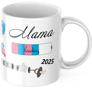 geschenke-fabrik.de Tasse Mama loading 2025", Schwangerschafts-Geschenk