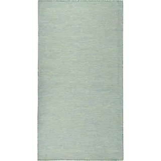 Outdoor-Teppich Flachgewebe 140x200 cm Türkis - Türkis
