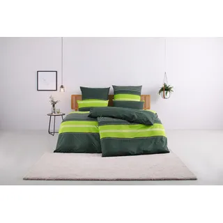 OTTO home Circle Gestreift Grün 135 x 200 cm + 40 x 80 cm