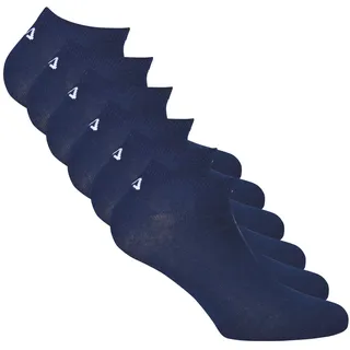 Sneakersocken FILA "Socken 6er Pack", Damen, Gr. 43-46, blau, Obermaterial: 75% Baumwolle CO. 23% Polyester PES. 2% Elasthan EL., Socken Sneakersocken