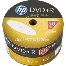 Bild DVD+R Rohlinge bedruckbar, 50er Bulk-Pack DVD+R 4,7 GB