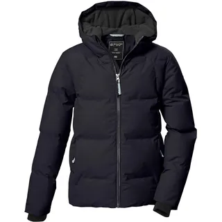 KILLTEC Mädchen Steppjacke/Winterjacke mit Kapuze KOW 357 GRLS QLTD JCKT, schwarz blau, 140,
